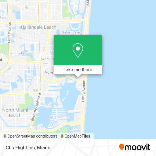 Cbc Flight Inc map