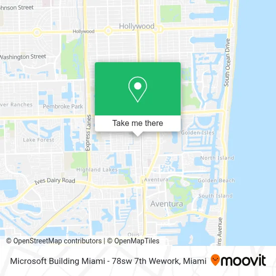 Microsoft Building Miami - 78sw 7th Wework map
