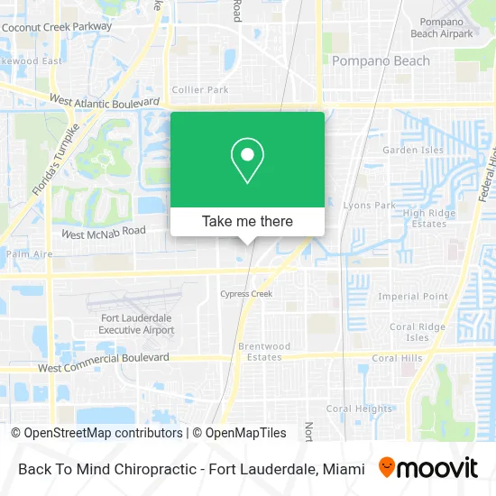 Back To Mind Chiropractic - Fort Lauderdale map