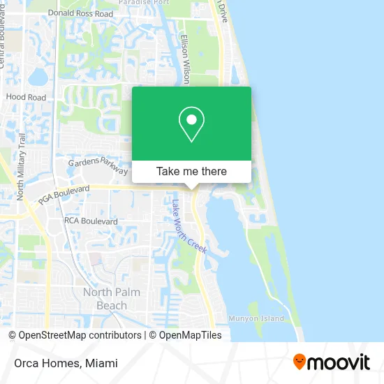 Orca Homes map