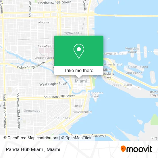 Panda Hub Miami map