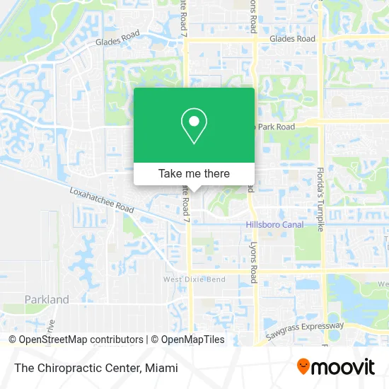 The Chiropractic Center map