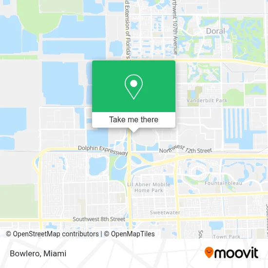 Bowlero map