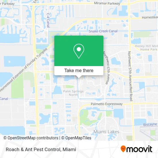 Roach & Ant Pest Control map