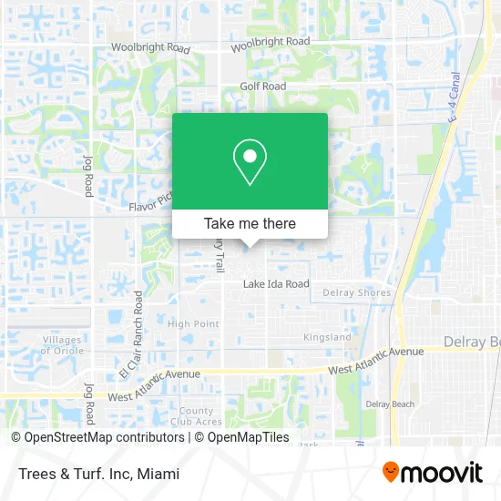 Trees & Turf. Inc map