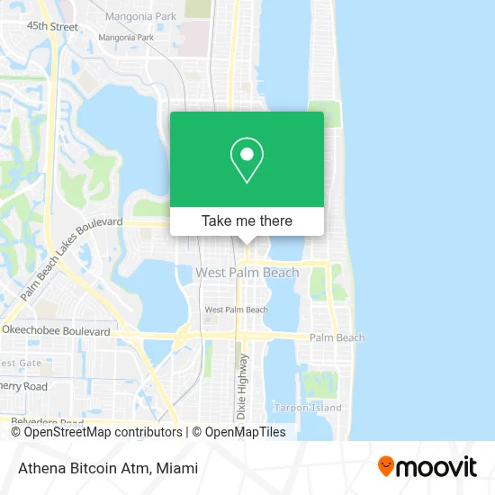 Athena Bitcoin Atm map