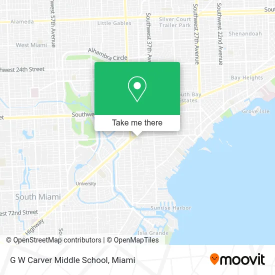 G W Carver Middle School map