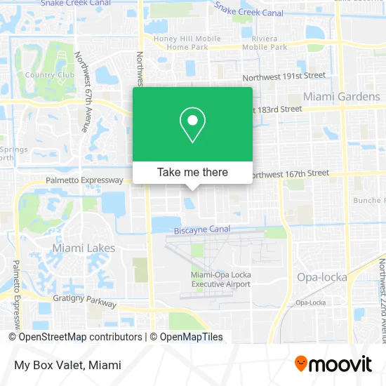 My Box Valet map
