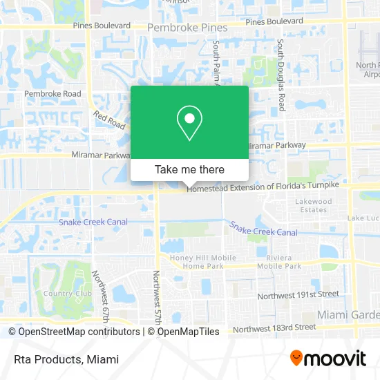 Rta Products map
