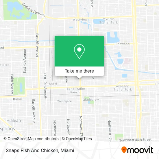 Snaps Fish And Chicken map