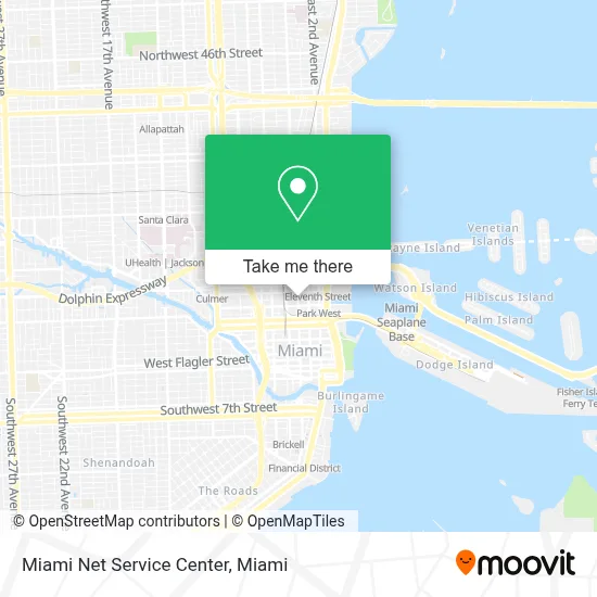 Miami Net Service Center map