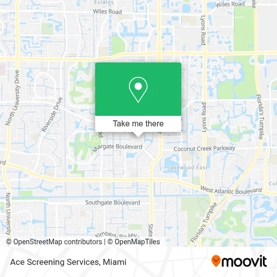 Ace Screening Services map