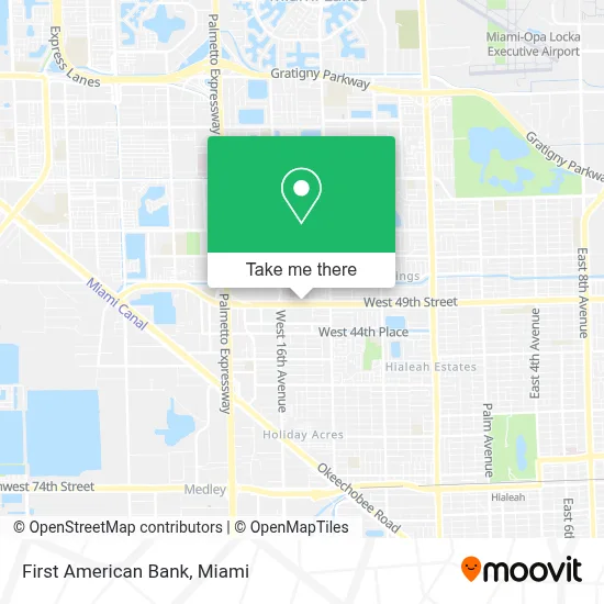 First American Bank map