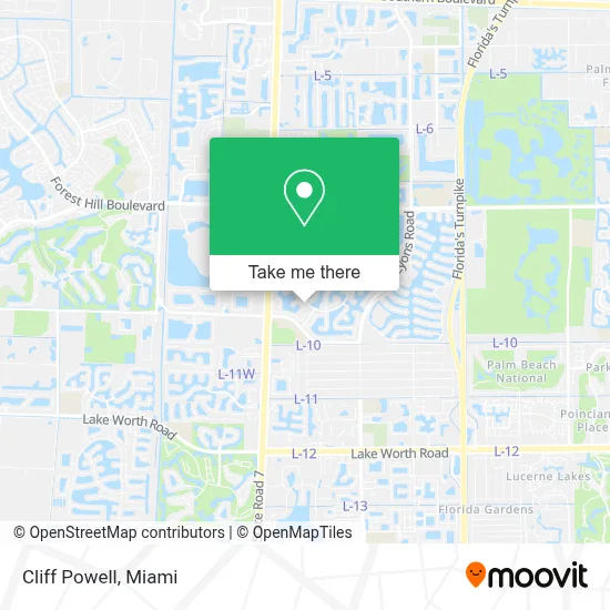 Cliff Powell map