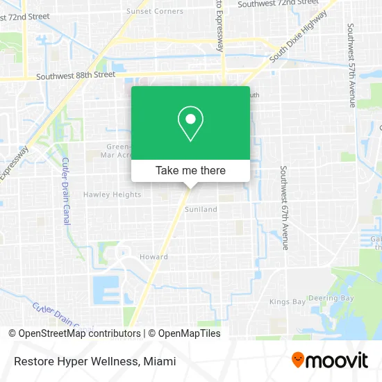 Restore Hyper Wellness map