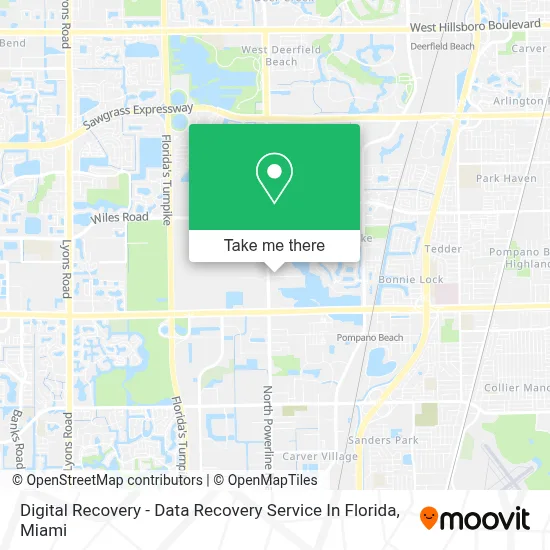 Digital Recovery - Data Recovery Service In Florida map