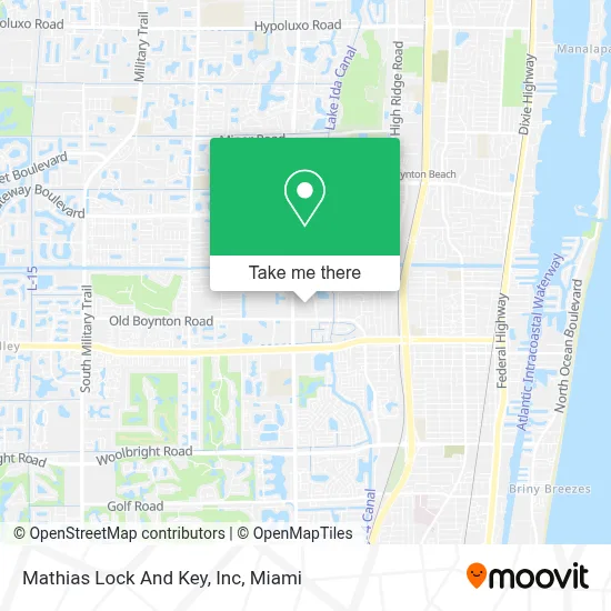 Mathias Lock And Key, Inc map