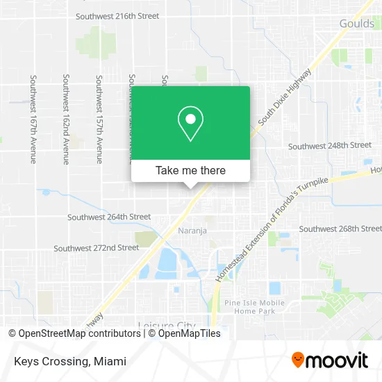 Keys Crossing map