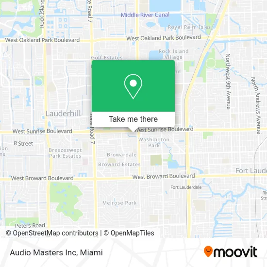 Audio Masters Inc map