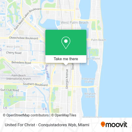 United For Christ -   Conquistadores Wpb map