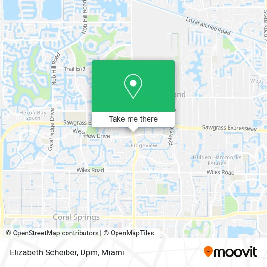 Elizabeth Scheiber, Dpm map
