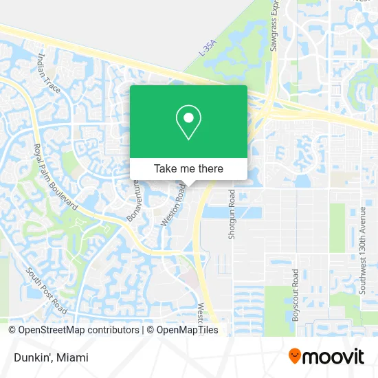 Dunkin' map