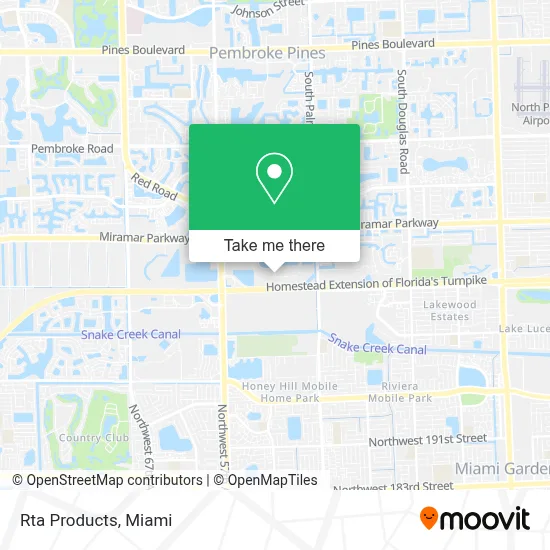 Rta Products map
