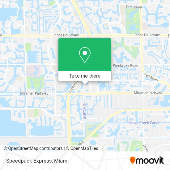 Speedpack Express map
