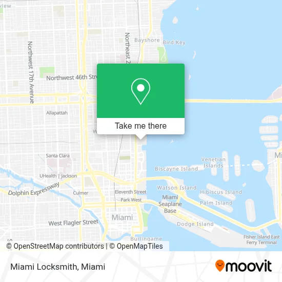 Miami Locksmith map