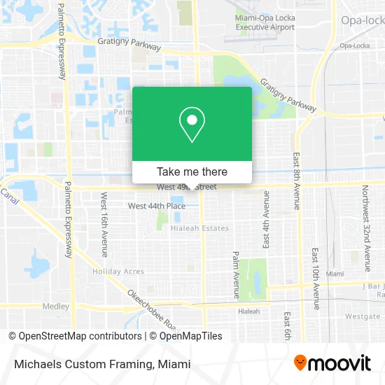 Michaels Custom Framing map