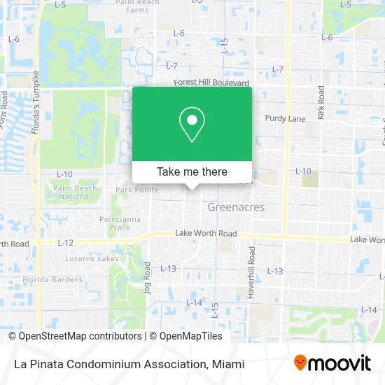 La Pinata Condominium Association map