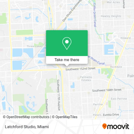 Latchford Studio map