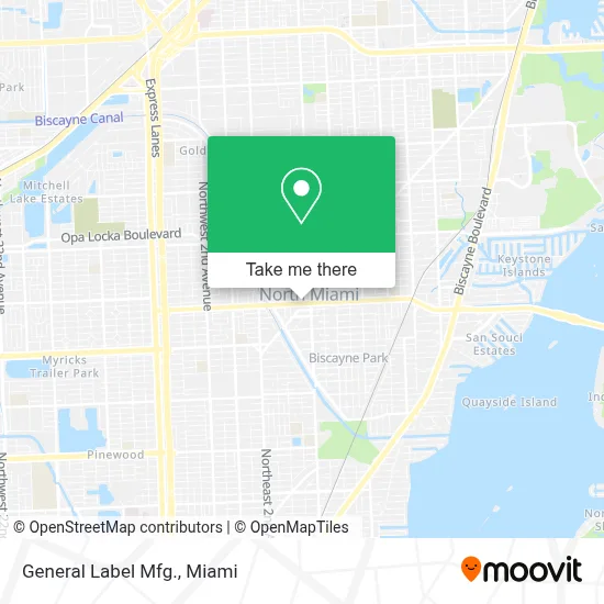 General Label Mfg. map