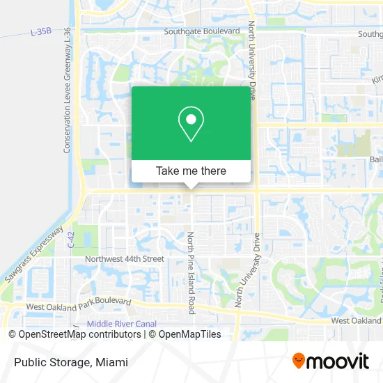 Public Storage map