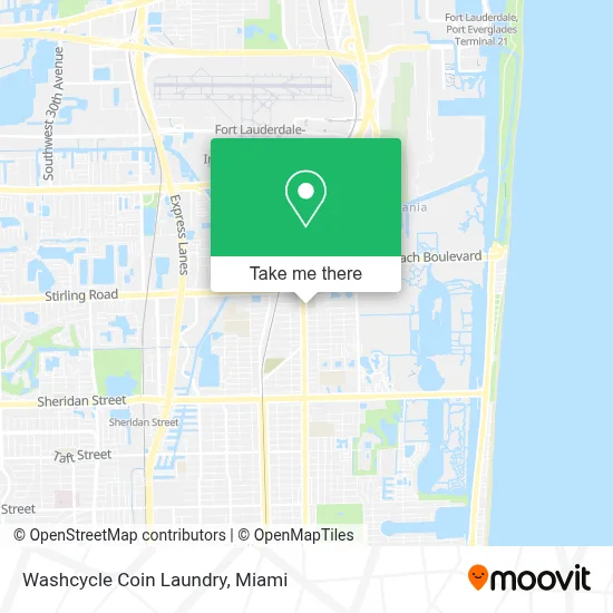 Washcycle Coin Laundry map