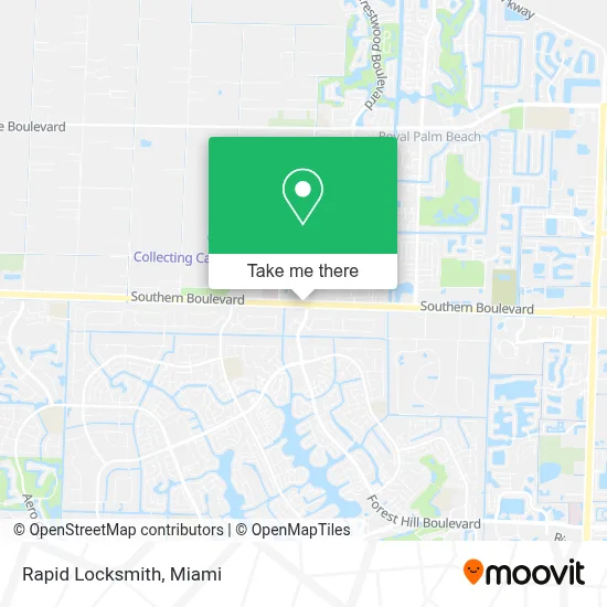 Rapid Locksmith map