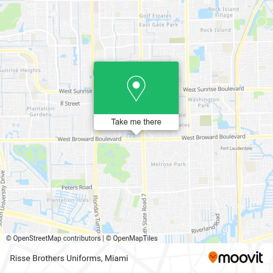 Risse Brothers Uniforms map