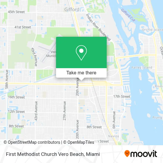 First Methodist Church Vero Beach map