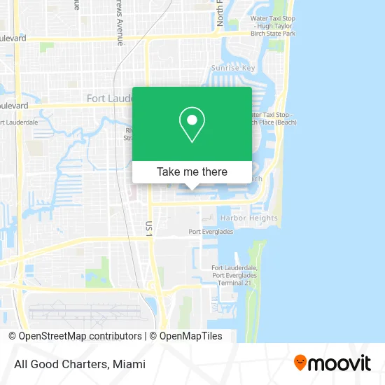 All Good Charters map