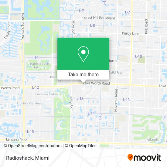 Radioshack map