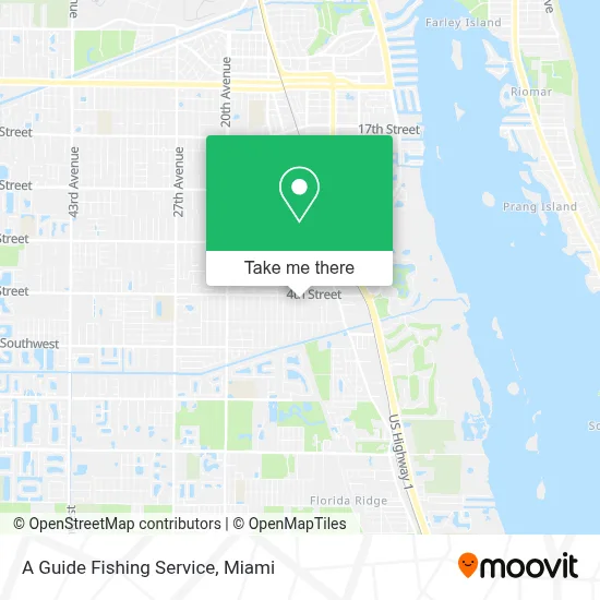 A Guide Fishing Service map