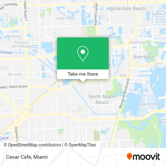 Cesar Cafe map