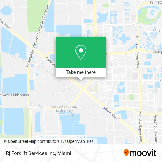 Rj Forklift Services Inc map