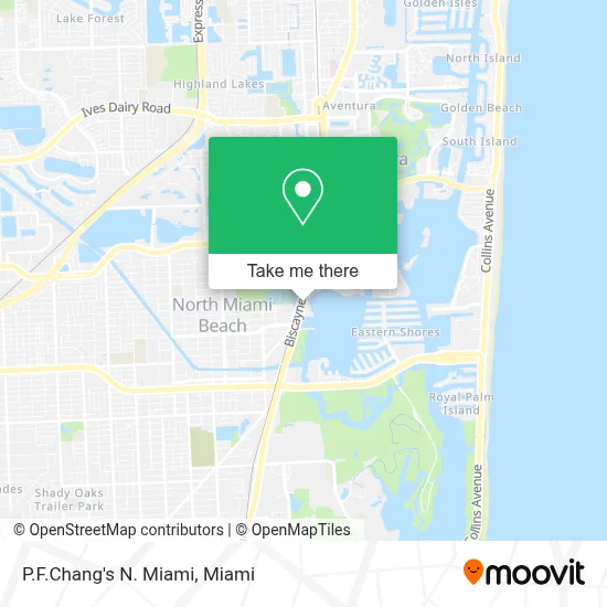 P.F.Chang's N. Miami map