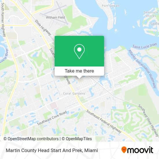 Martin County Head Start And Prek map