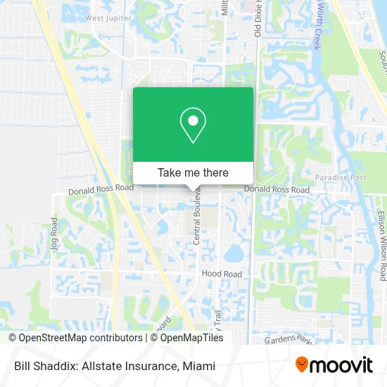 Bill Shaddix: Allstate Insurance map