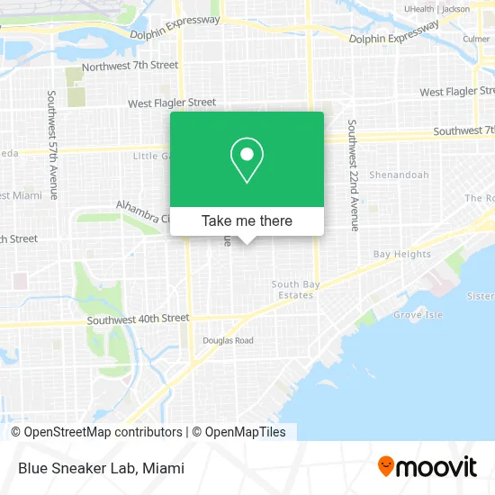 Blue Sneaker Lab map