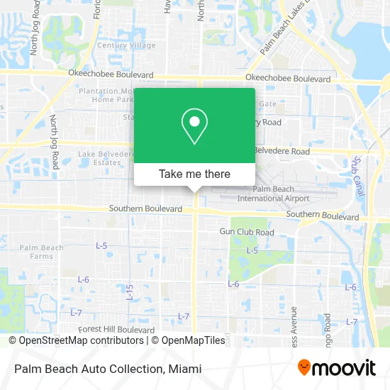 Palm Beach Auto Collection map