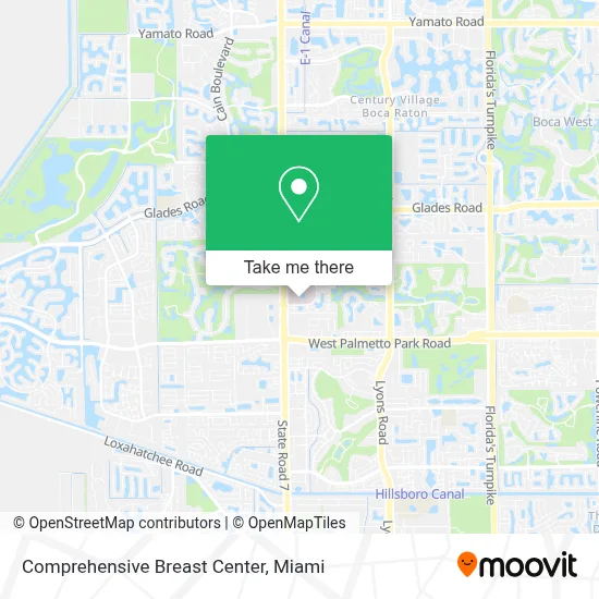 Comprehensive Breast Center map