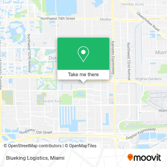 Blueking Logistics map